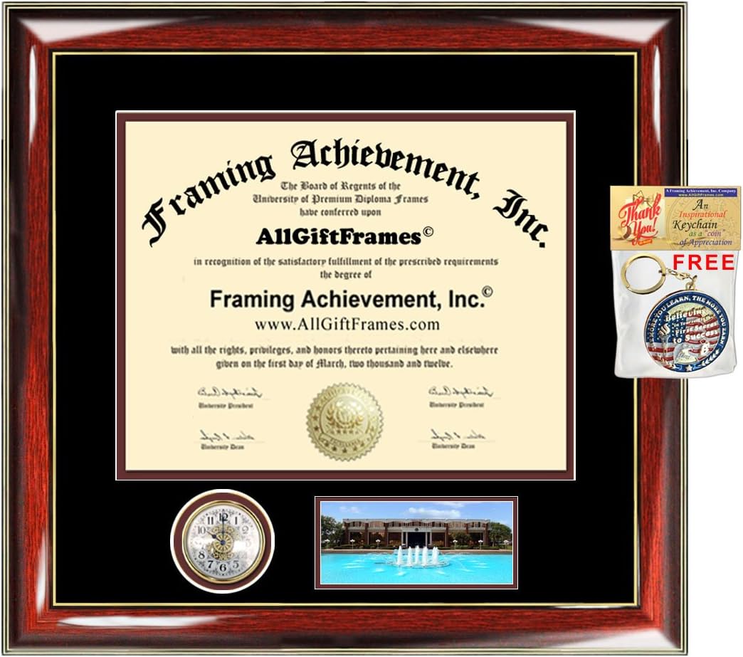 Amazon.com: AllGiftFrames UCF Diploma Frame Premier Clock with Campus ...