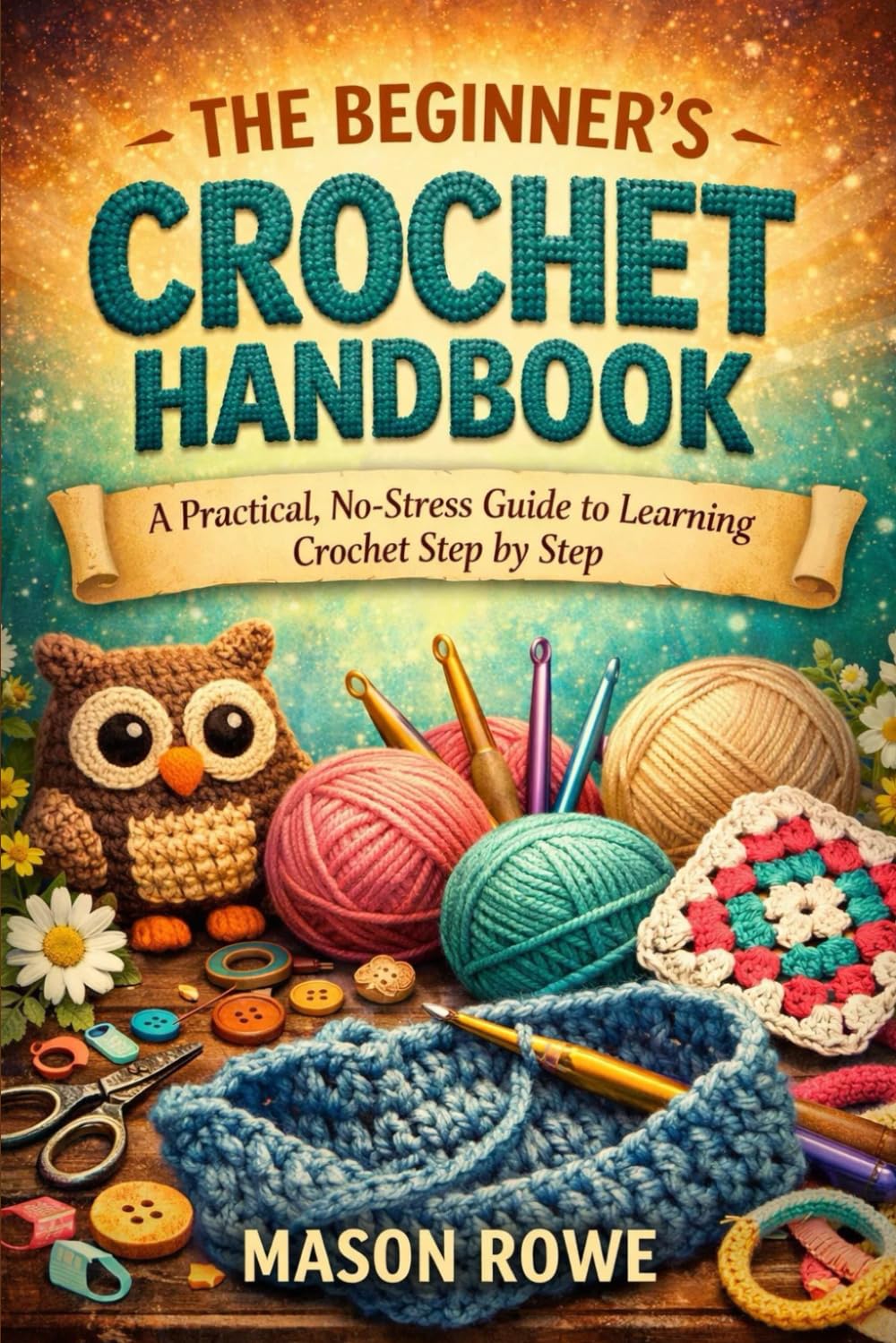 THE BEGINNER’S CROCHET HANDBOOK: A Practical, No-Stress Guide to Learning Crochet Step by Step.