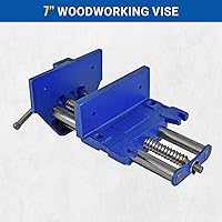 Vista 2 de Morsa de banco para trabajo en madera de acción rápida Yost., 7 pulgadas, Azul, 1