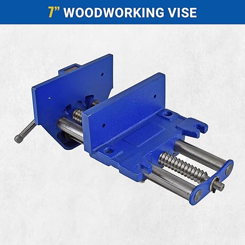 Miniatura 2 de Morsa de banco para trabajo en madera de acción rápida Yost., 7 pulgadas, Azul, 1