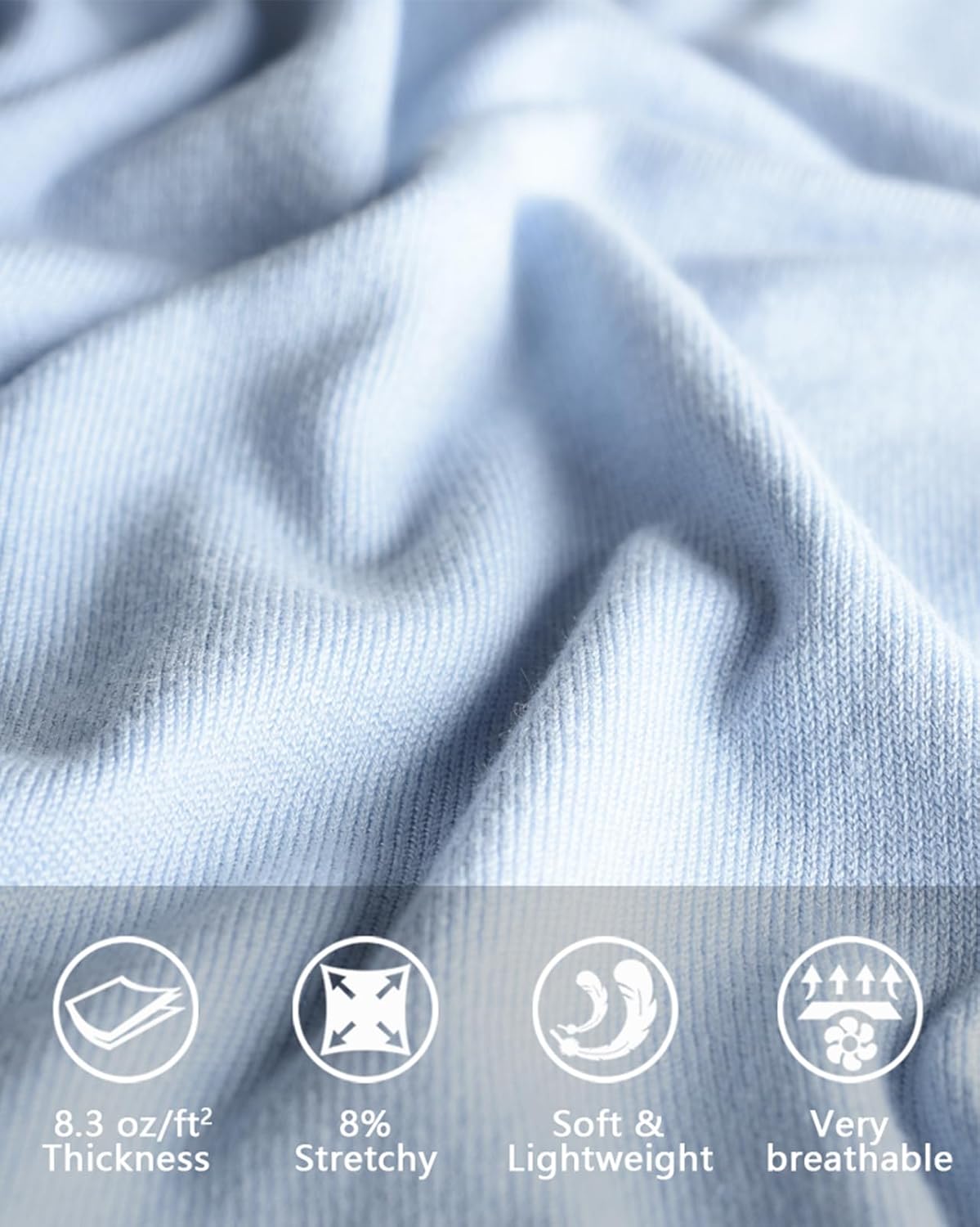 Fuinloth Women's Sweater, Lightweight Crewneck Long Sleeve Pullover - Image 5