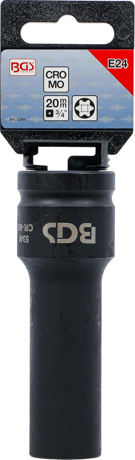 BGS 5349 | Impact Socket E-Type, deep | 20 mm (3/4") Drive | E24 mm