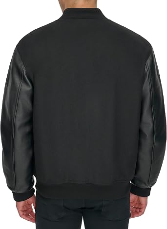DOCKERS Men's Monogram Varsity Bomber Jacket