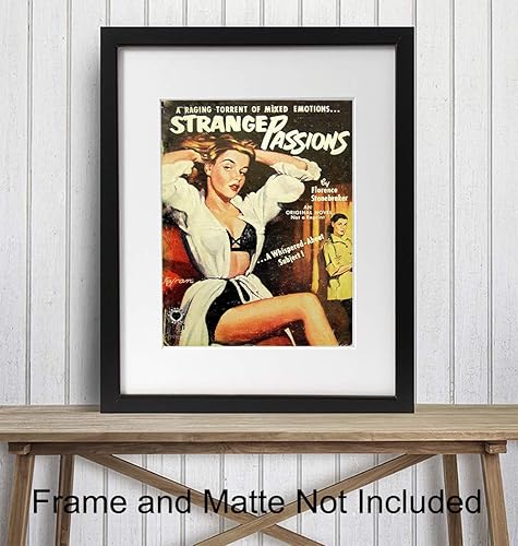Miniatura 2 de Lesbian Fiction Wall Art - LGBTQ Accessories - Romance Novel Poster Print - Lesbian Gifts for Girlfriend, Women, Queer, Gay, Bi - Vintage Hollywood