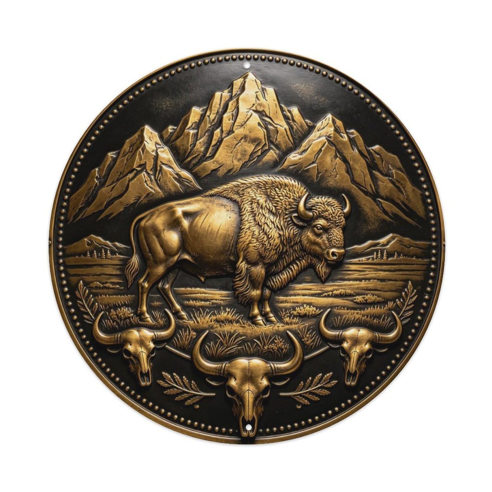 American Bison Great Plains Metal Tin Sign Plaque