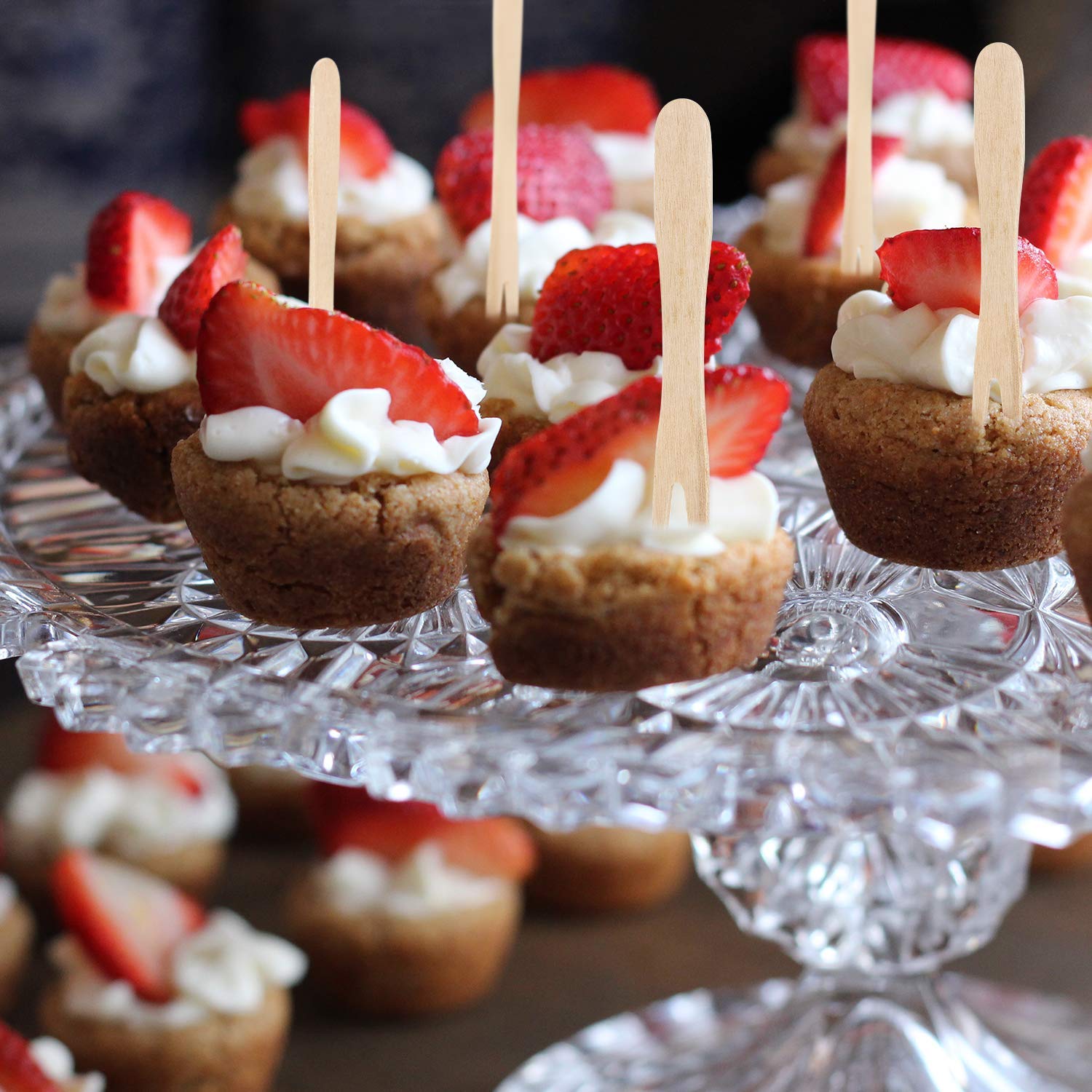 Madhouse by Michael Aram 12 Count Translucent Assorted Twig Design Cutlery, Gray