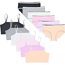Girls Training Bras with Underwear Set