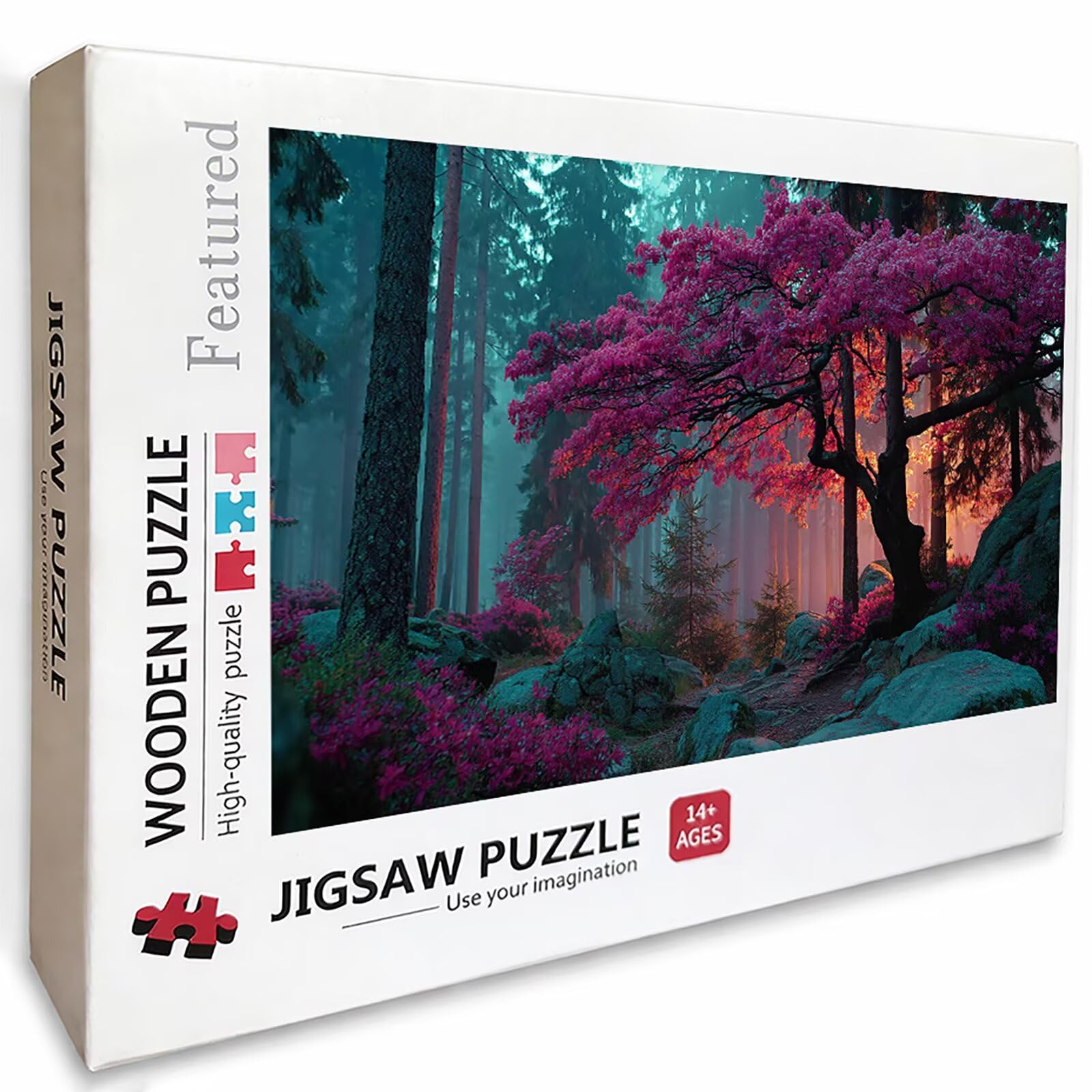Puzzle Arte con Scatola Pianta, Albero Puzzle Legno 6000 Pezzi Adulti 179x105cm, Attività di Intrattenimento ad Alta Difficoltà, DIY Classici Gioco, Jigsaw Per Tutta La Famiglia, Estate Regalo, 6-4314
