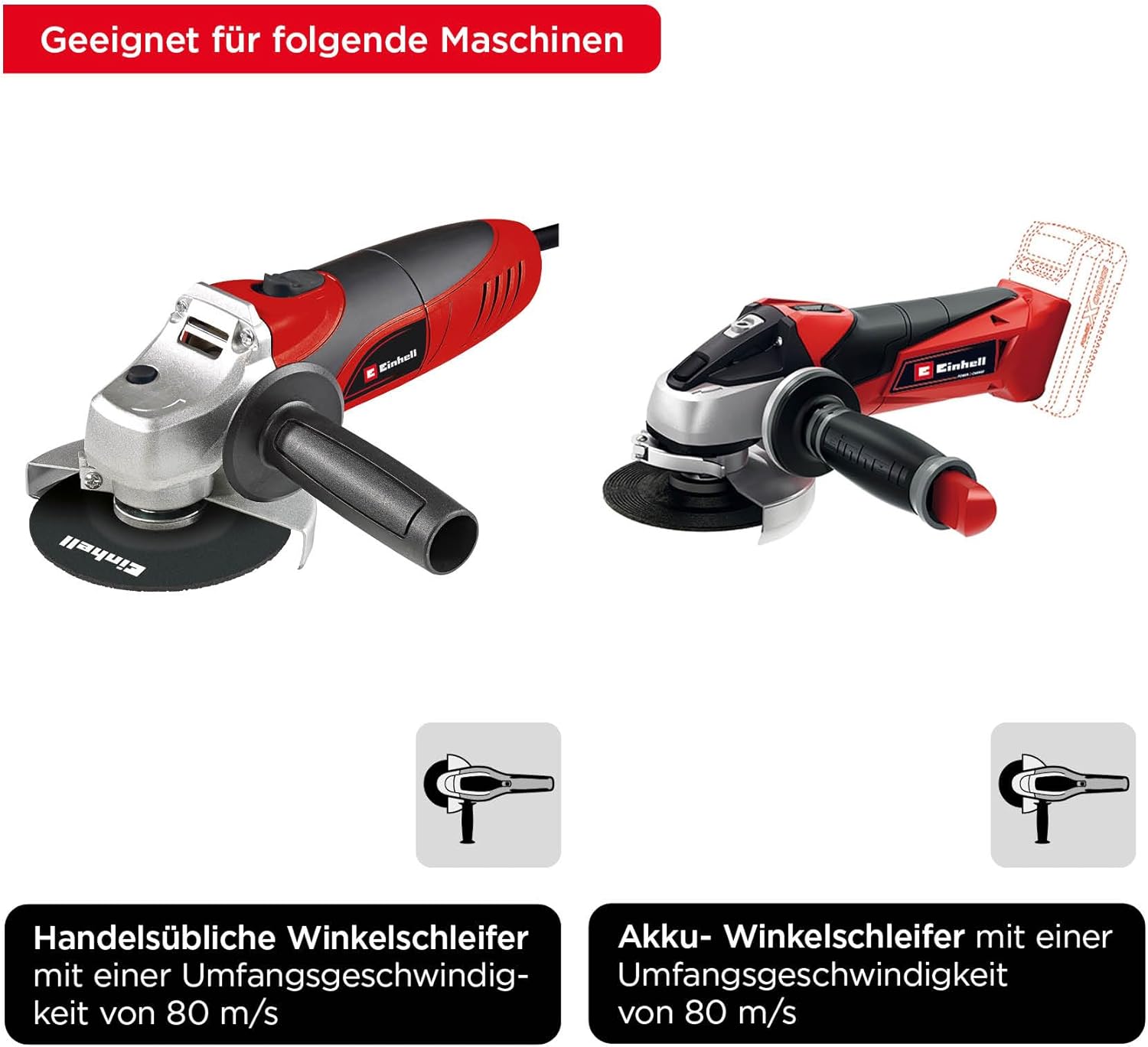 kwb 797540 RED-LINE Diamond disc-Turborand, Set for Angle Grinders and Cut-Off Machines, Ø 125 x 22 mm