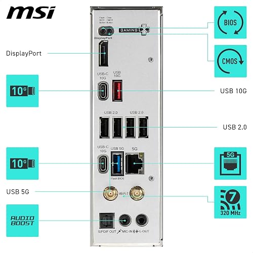 MSI B850 Gaming Plus WiFi Carte mère ATX - pour processeurs AMD Ryzen 9000/8000 / 7000, AM5 - DDR5 Memory Boost (8200+ MT/s OC), PCIe 5.0 x16 & 4.0 x16, M.2 Gen5, Wi-FI 7, 5G LAN - 6