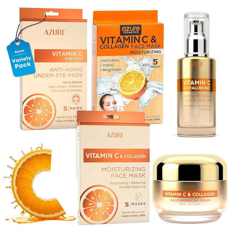 Azure Cosmetics Kit de cuidados faciais com vitamina C