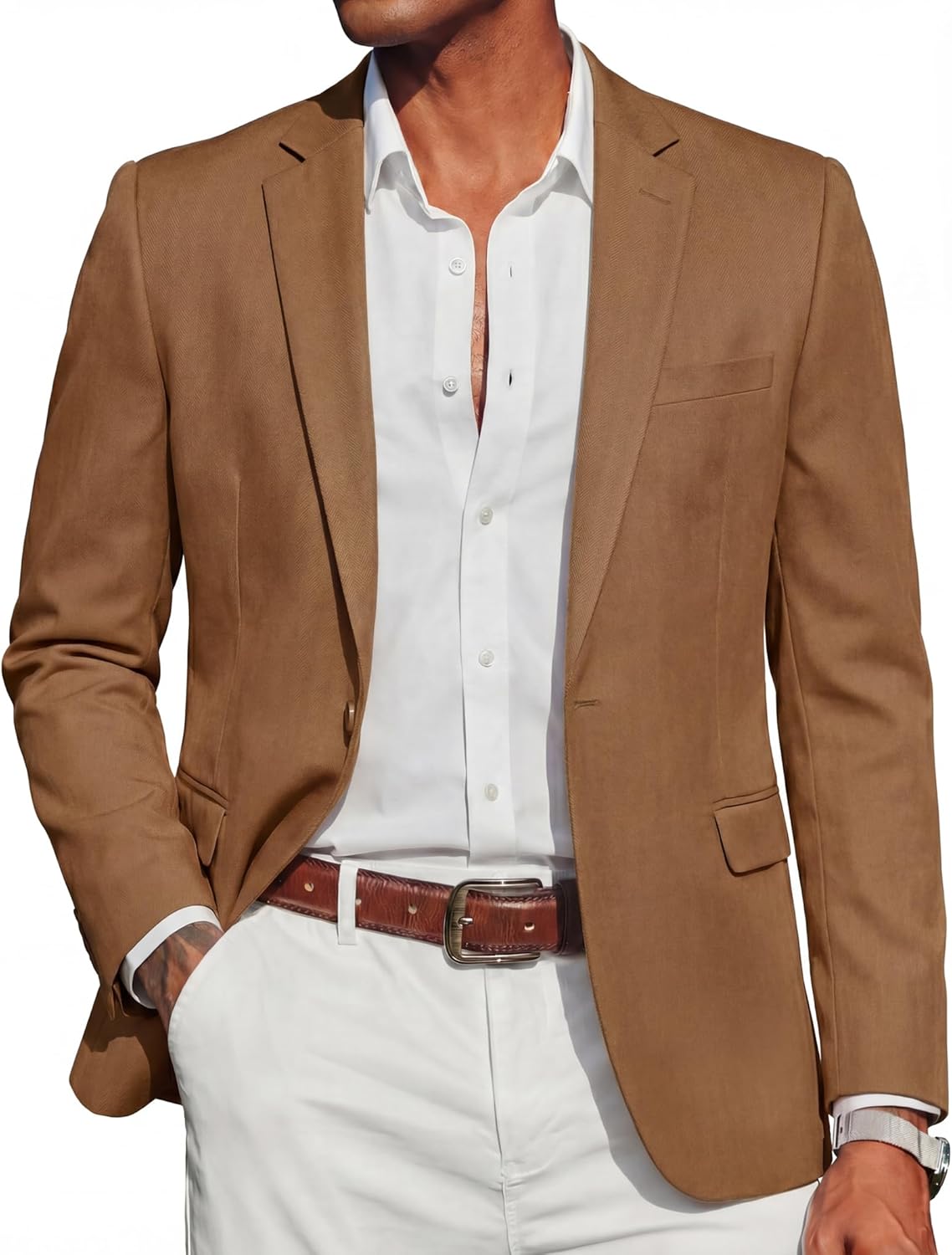 COOFANDY Mens Casual Blazer Slim Fit Sport Coats One Button Stylish Business Suit Jacket