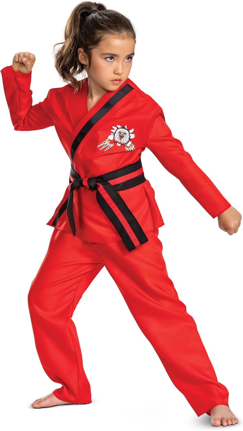 Disguise Toddlers Cobra Kai Eagle Fang Kids Costume, Official Cobra Kai Cosutme Gi With Belt and Pants - Image 4