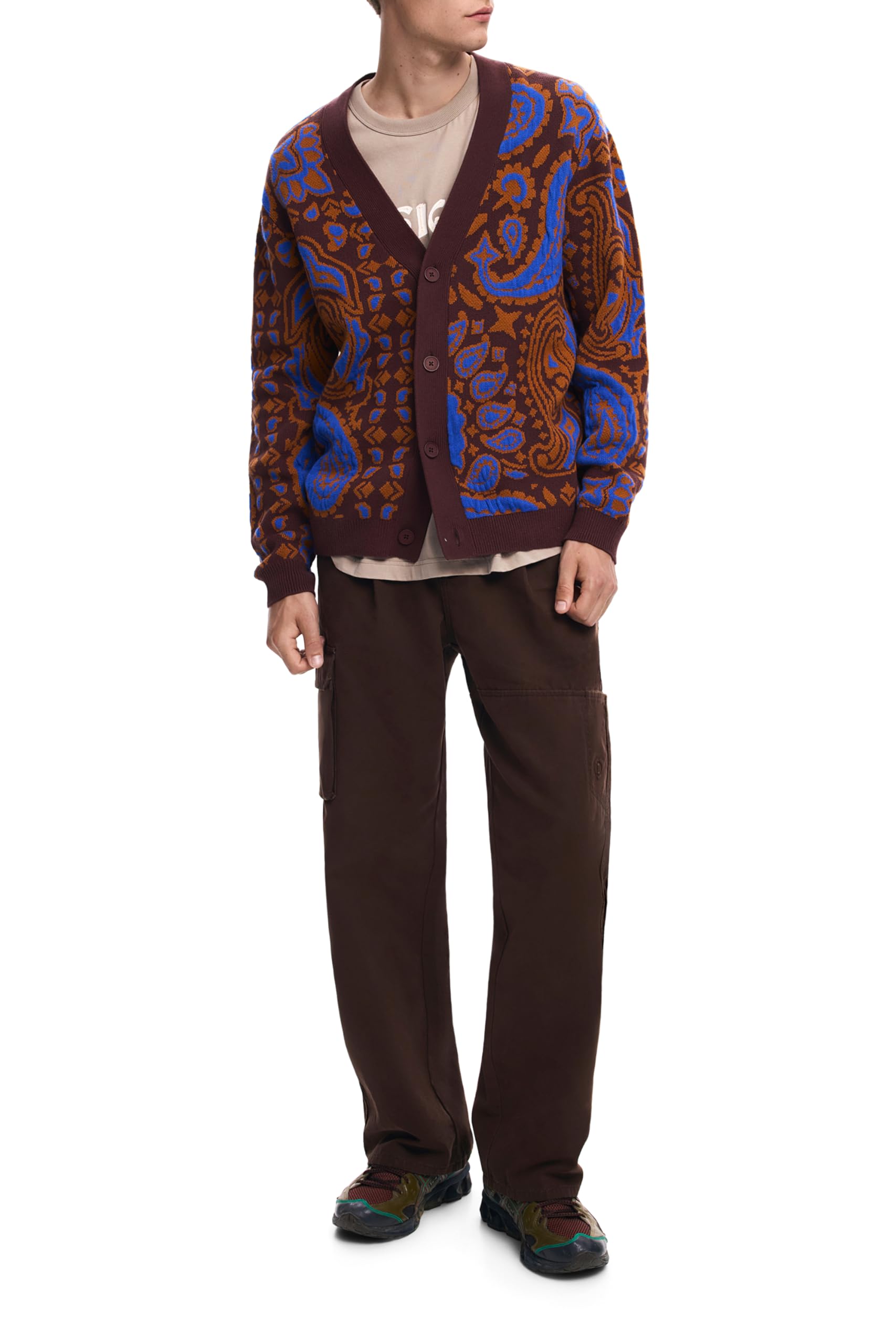 Desigual Man Top 1 Color Sweatshirt Uomo