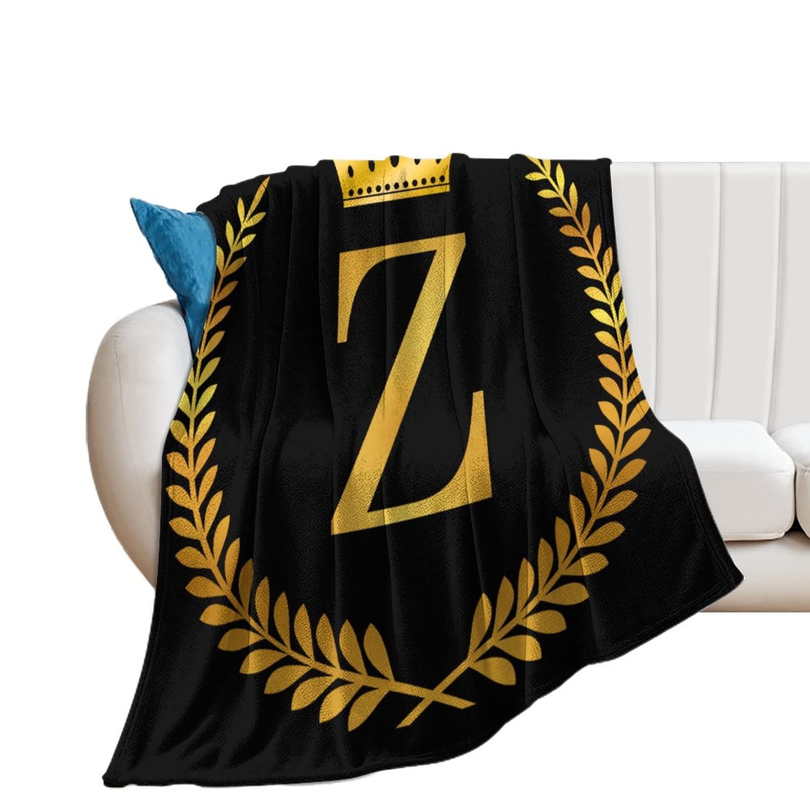 Couverture dore alphabet Z pour moments cocooning au salon