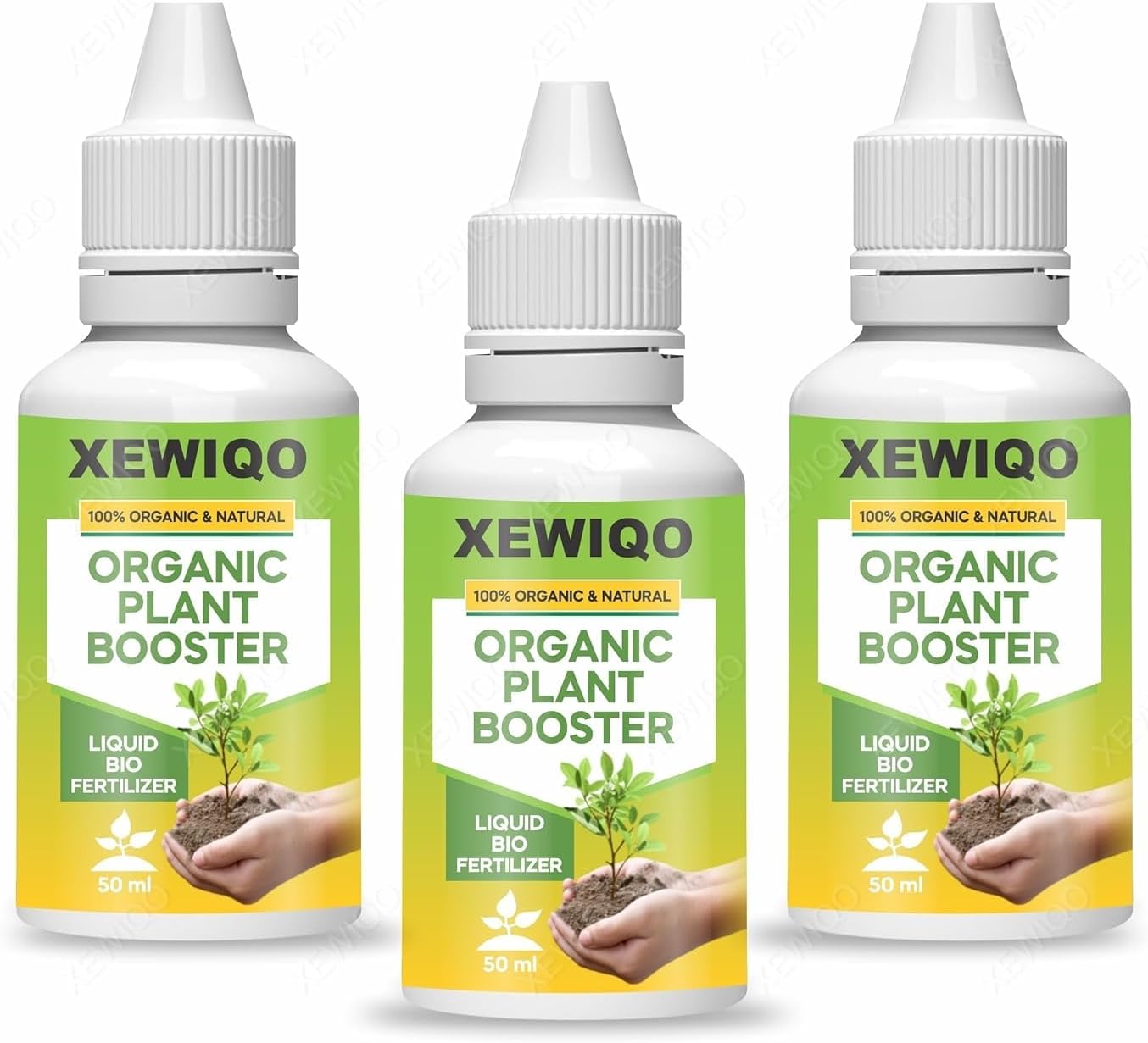 Organic Plant Boost Liquid Biofertilizer (PACK OF 3) (3 x 50ml) ||100% Organic |Plant Booster for Speed Growth |Organic Plant Booster - Healthy Roots & Speed Growth of All Home Garden Plants
