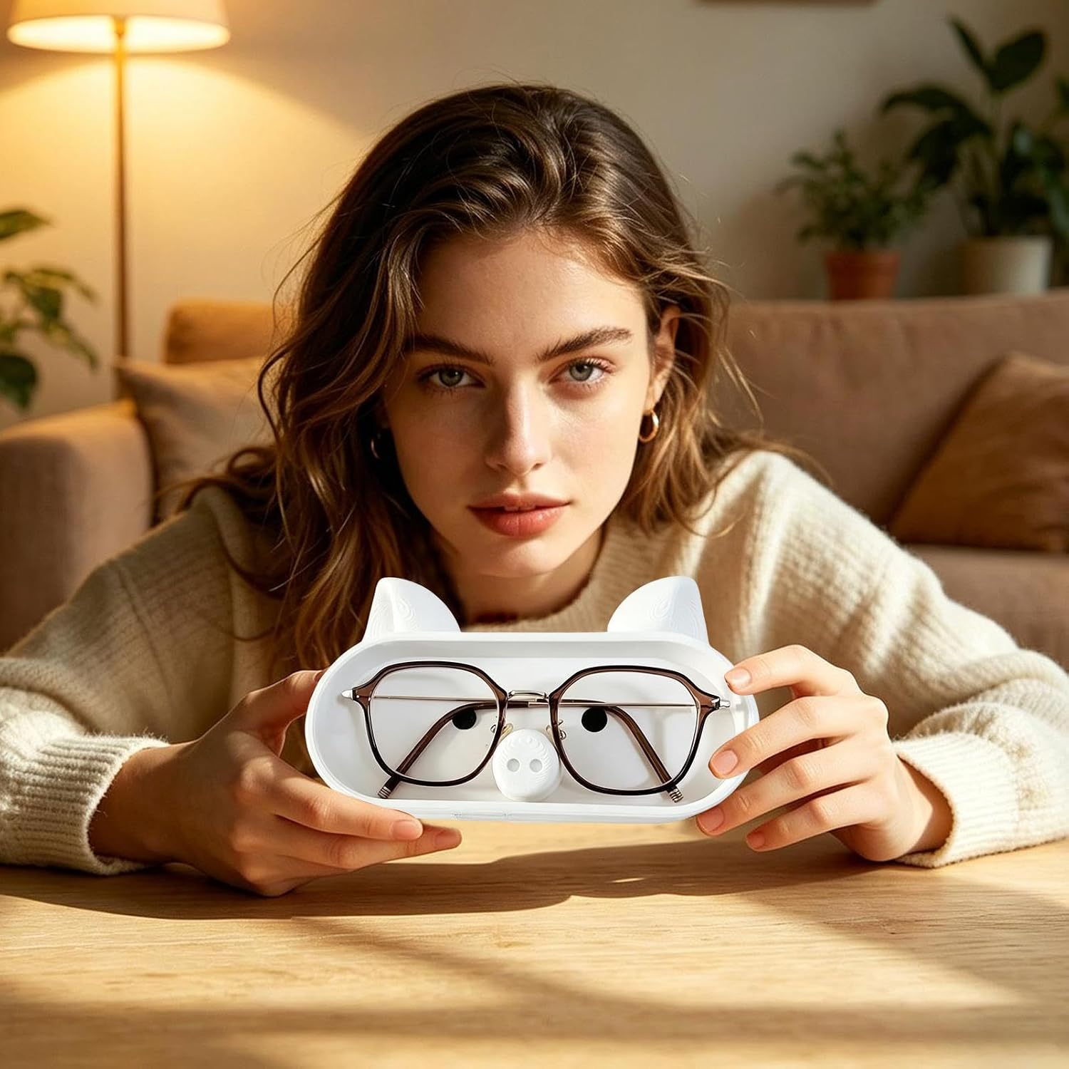 Eye Glass Case Portable Cute Desk Accessories image 2