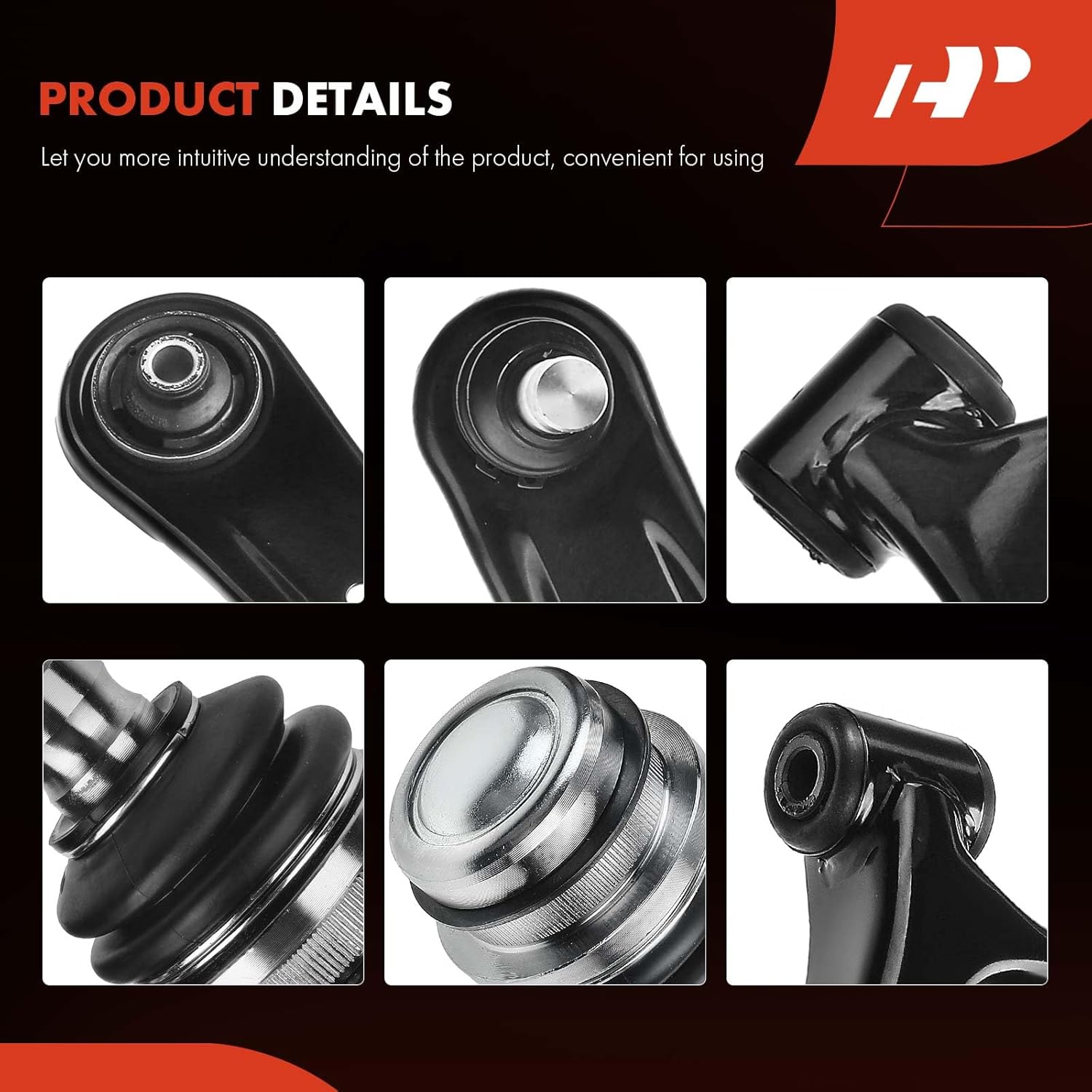 A-Premium 4Pcs Front Suspension Kit, Lower Control Arm Lower Ball Joint, Compatible with Jeep Compass 2007-2017, Patriot 2007-2017, Dodge Caliber 2007-2012