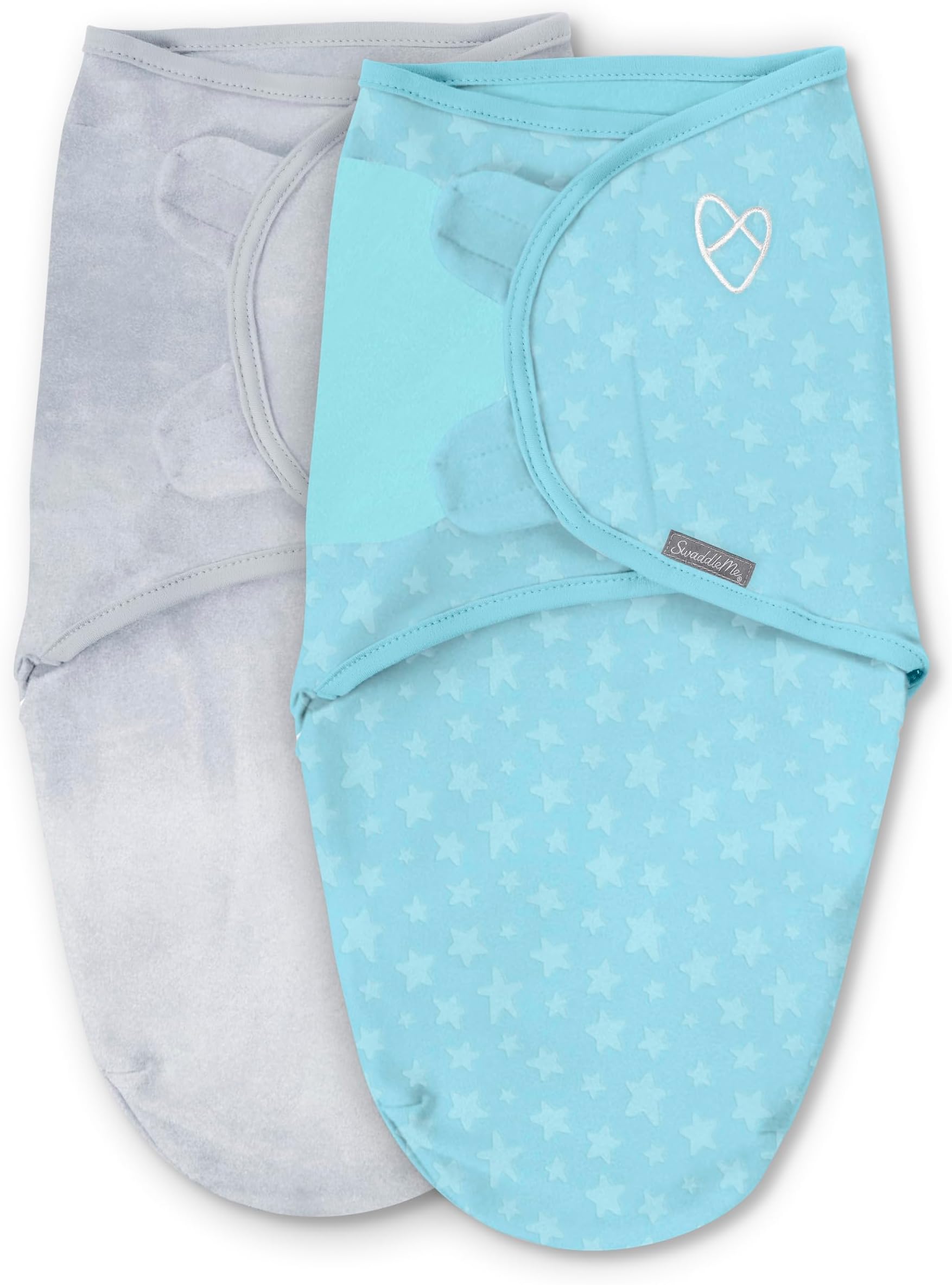 by Ingenuity Original Swaddle, Size Small/Medium, For Ages 0-3 Months, 7-14 Pounds, Up to 26 Inches Long, 2-Pack Baby Swaddle Blanket Wrap