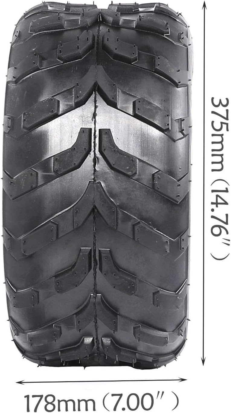 4PCS 16x8-7 | 205/55-7 Tubeless Tire for ATV Go Kart Quad UTV Buggy Wheeler 50cc to 125cc