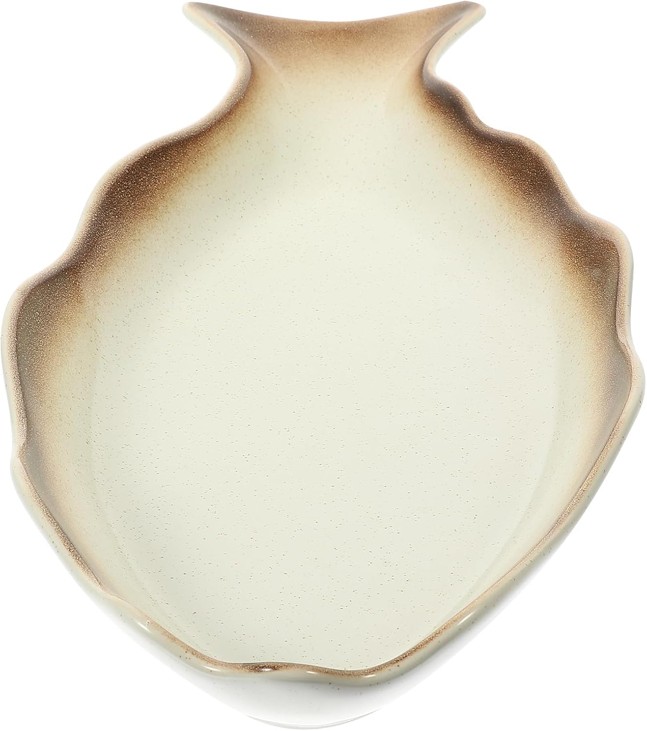 Large Ceramic Steamed Fish Plate Fish-shaped Food Steamer Plate Porcelain Serving Platter in Autumn Color for Home and Restaurant Use