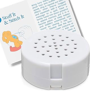 VOICEGIFT Mini-Me, 60-Second Multi-Message Audio Recorder for Plush Toys, Quilts, Pillow, Crafts, Playful Mini Voice Gift Inserts for Custom Sound Gifting & DIY Projects 1-Pack