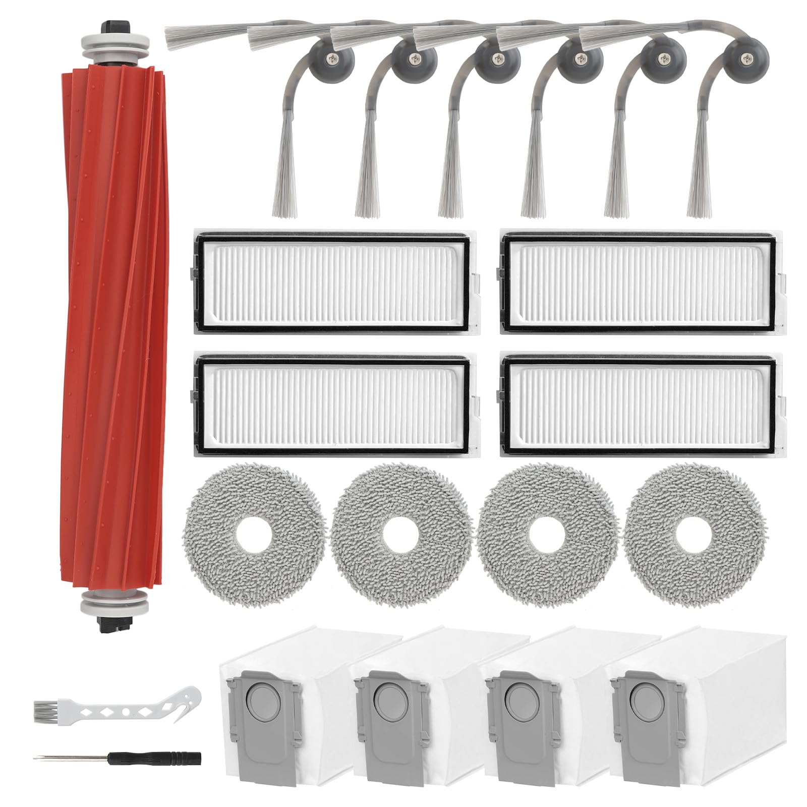 Accesorios para Roborock QV 35A con 19 repuestos de cepillo filtro y mopas