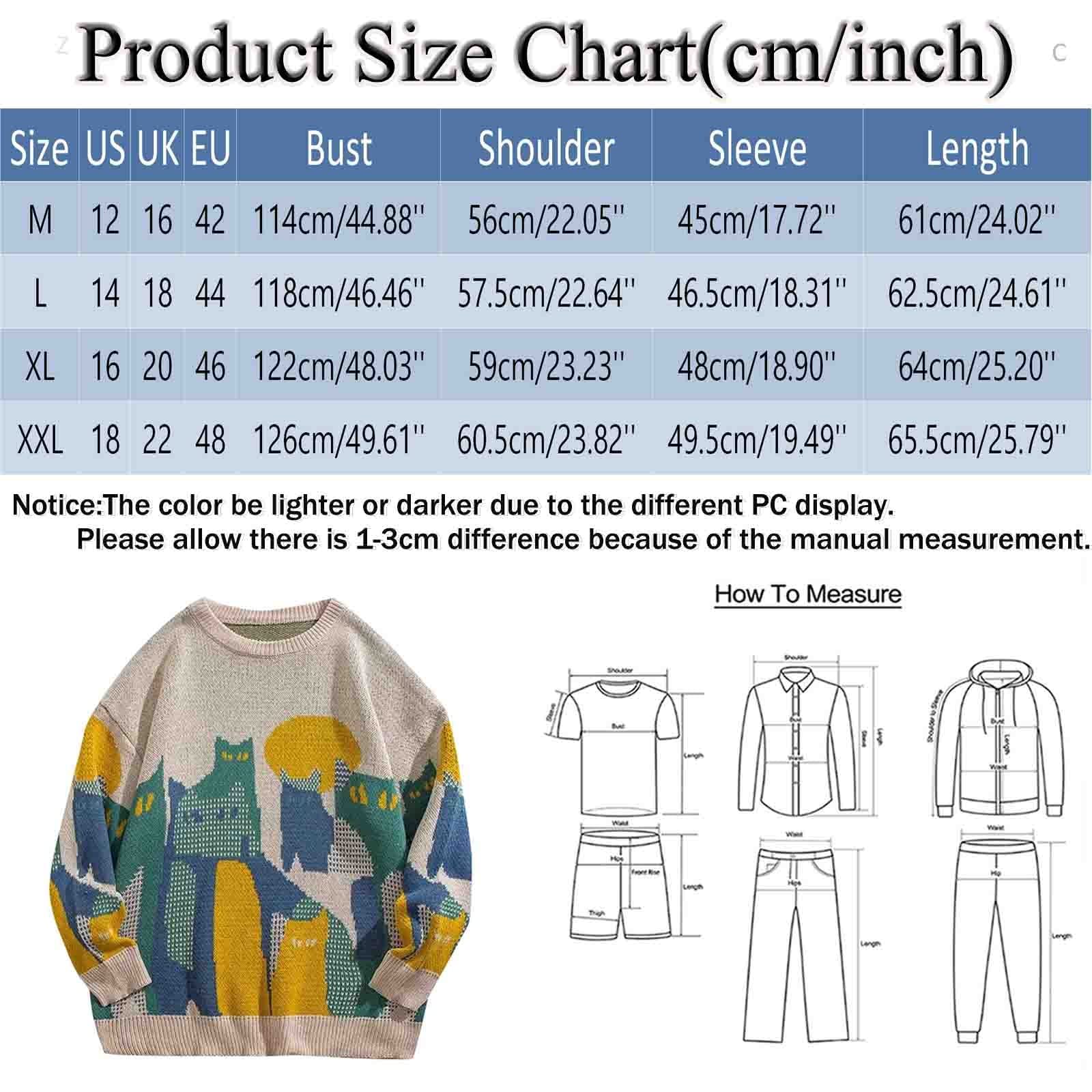 Maglioni Natale, Maglie Natale Uomo Maglioni Brutti di Natale Maglia a Maniche Lunghe con Motivo Renne Divertente Maniche Lunga Xmas Pullover Maglie Natalizie Famiglia Pullover Uomo