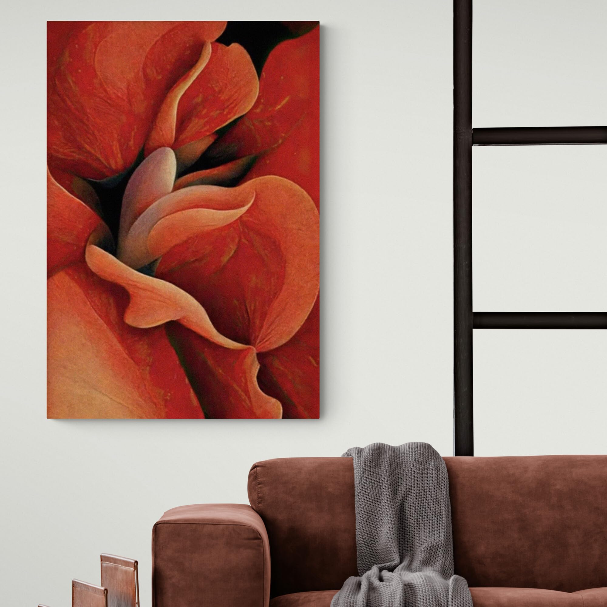 Amazon.com: Orange Rose Wall Art by Georgia O'Keeffe - Canvas Wall