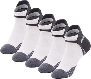 Sponsored Ad - Kodal Copper Infused Running Low Cut Socks No Smell Ankle Tab Support Comfortable Cushion 3 Mixed Color - 5...