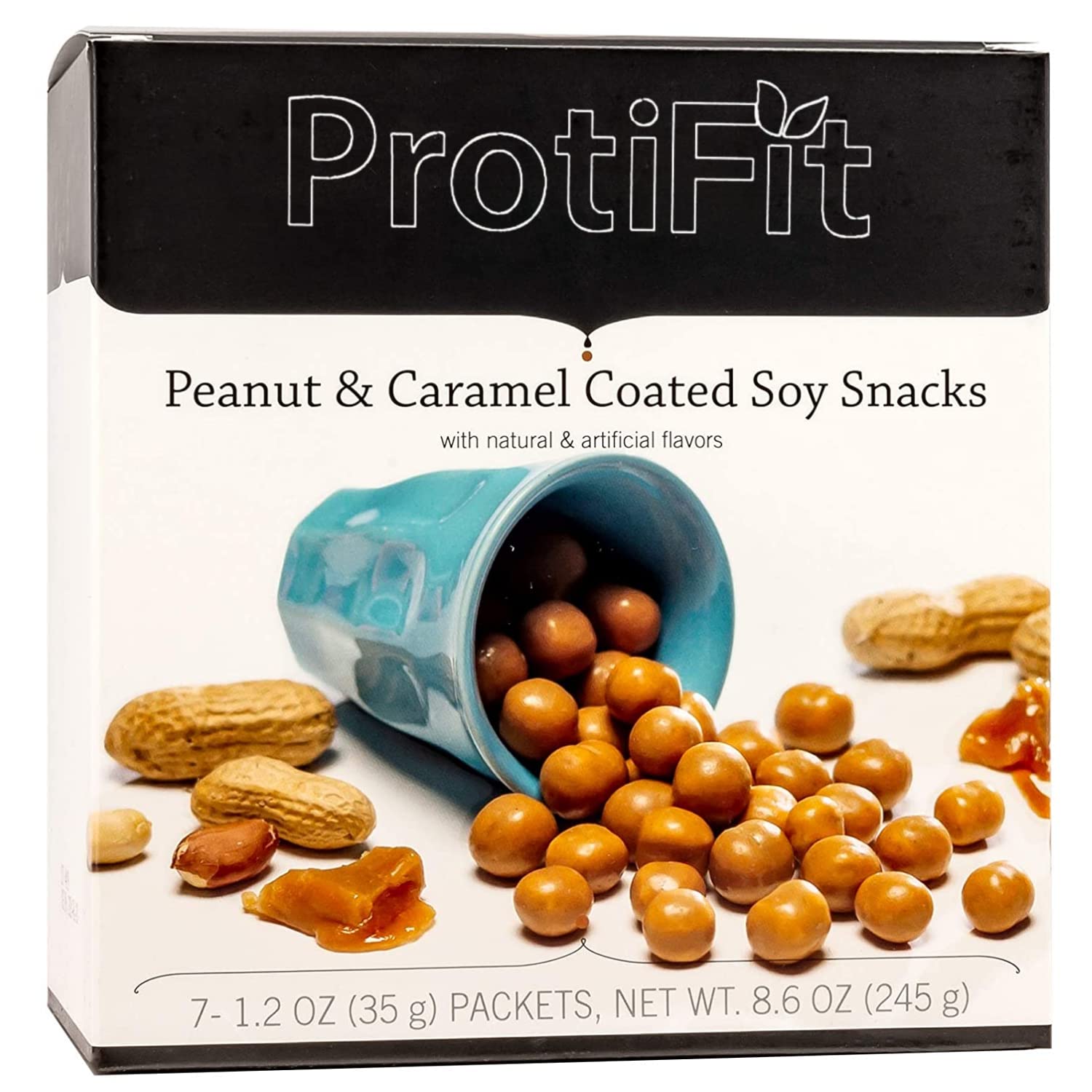 Proti Fit Peanut & Caramel Coated Soy Snacks Ideal Protein Compatible