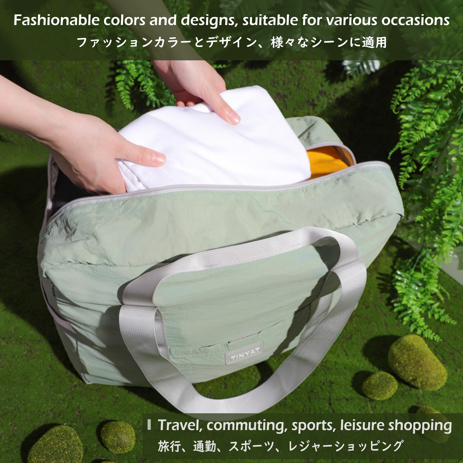 TRIWONDER Sac de Voyage Pliable Sac de Sport Léger pour Homme Femme Avion Cabine Vacance Gym
