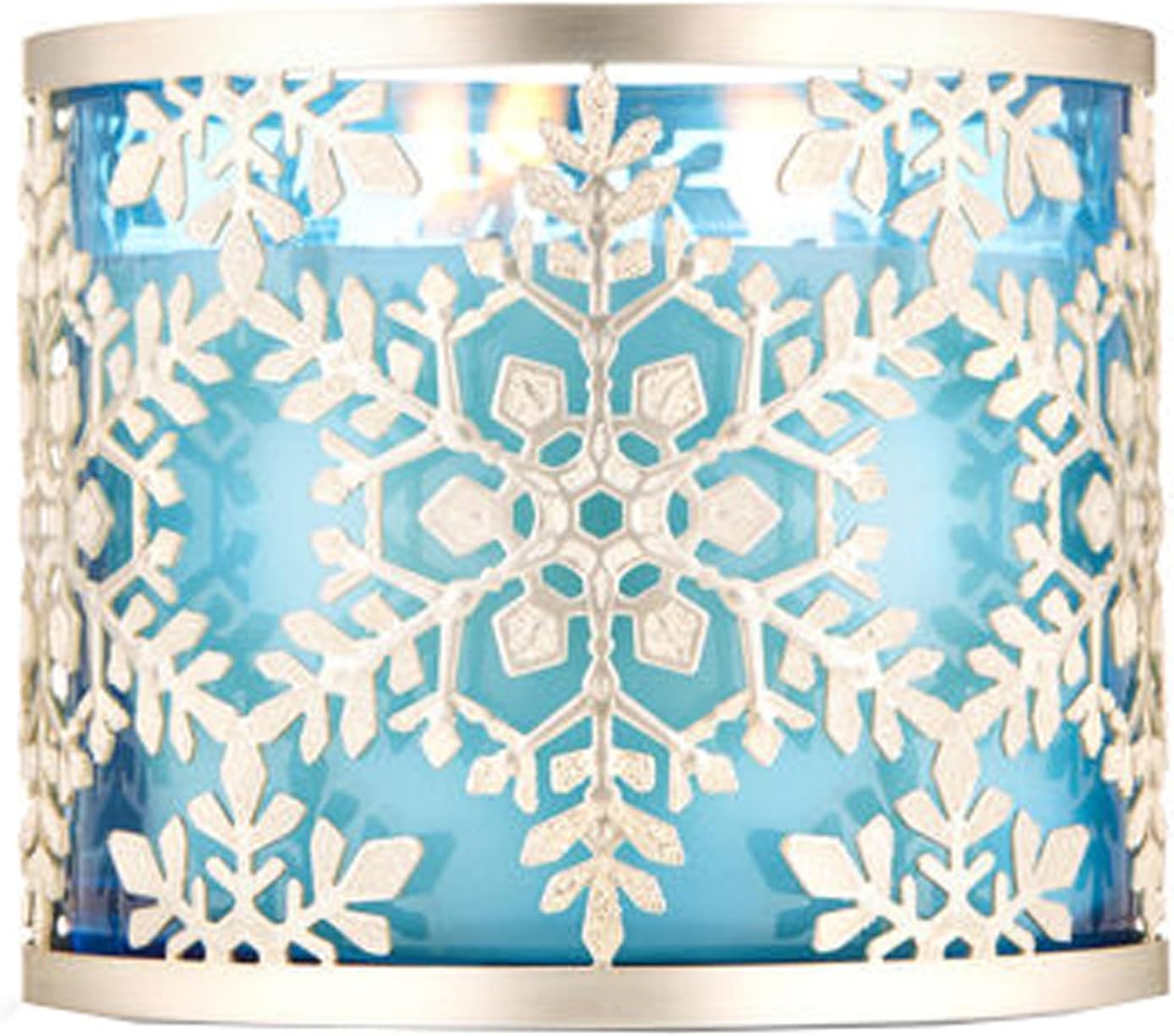 Bath & Body Works Sparkly Snowflake 3Wick Candle Holder
