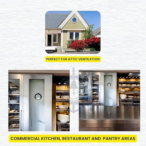 Miniatura 5 de Nagina International Ventana náutica de alta calidad de aluminio con brida profunda de níquel con cristal transparente, decoración del hogar de la