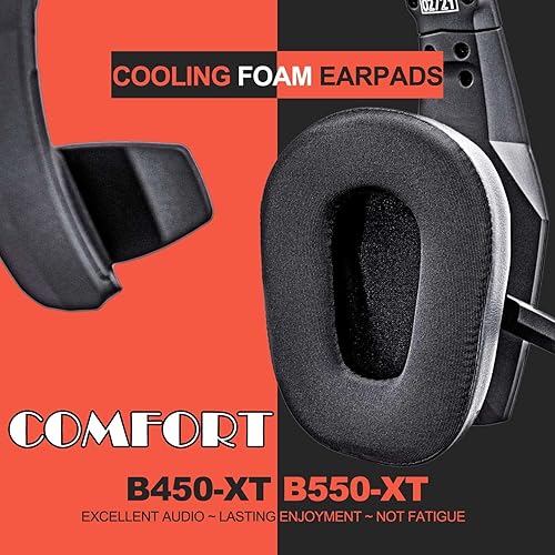 Miniatura 2 de B450-XT B550-XT Kit de almohadillas de repuesto para los oídos, compatibles con auriculares B450 XT  B550 XT I B450-XTB550-XT Kit de cojín de