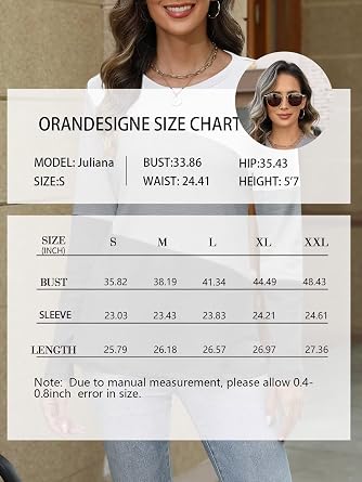 ORANDESIGNE Women's Color Block Long Sleeve Tunics Tops Casual Striped Crew Neck Shirts Loose Blouses | Cotton Blend, Not Clingy, Loose Fit, Crew Neck, Hit-color, Striped Knit, Daily Casual, Basic Tees, Fall Winter Trendy