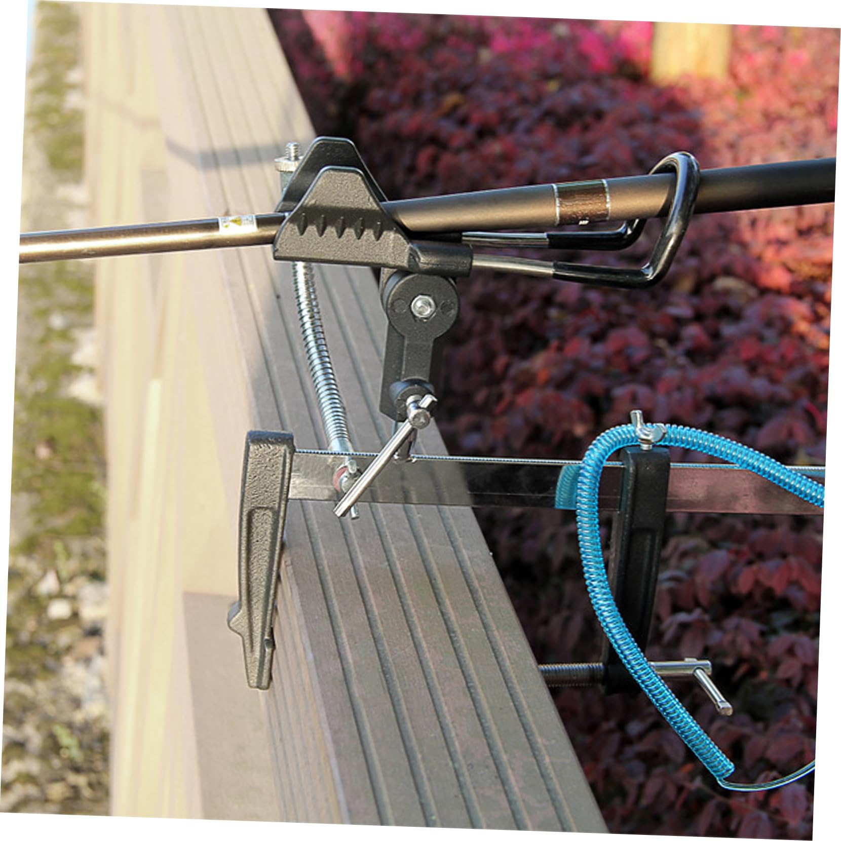 VICASKY 1pezzi Supporto per Canne da Pesca Rotante Gradi Supporto Multifunzione per Canne da Pesca in Tubo Rigido di Stabile