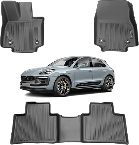 Juego de alfombrillas automotrices 3D para Porsche Macan 2015-2025 | Protección de piso para todo tipo de clima Accesorios de automóvil | Tapete