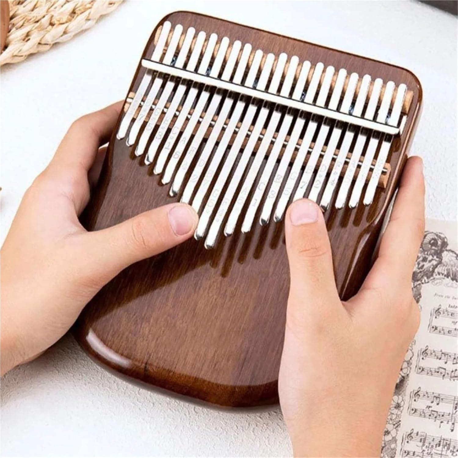 Beginners Kalimba Professional Portable Kalimba With 21 Keys Suitable For Beginners And Adults(Black)