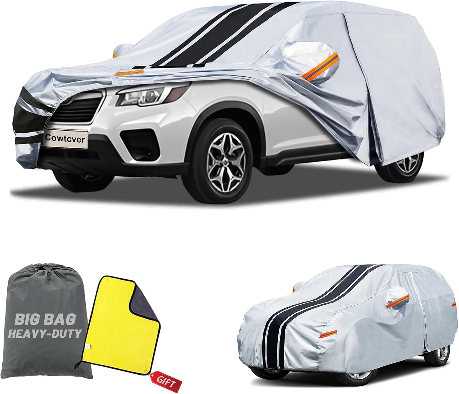 SUV Car Cover Custom Fit for Audi Q7/SQ7 (2006-2025), Waterproof All Weather for Automobiles Full Exterior Cover Rain Sun Snow UV Protector.