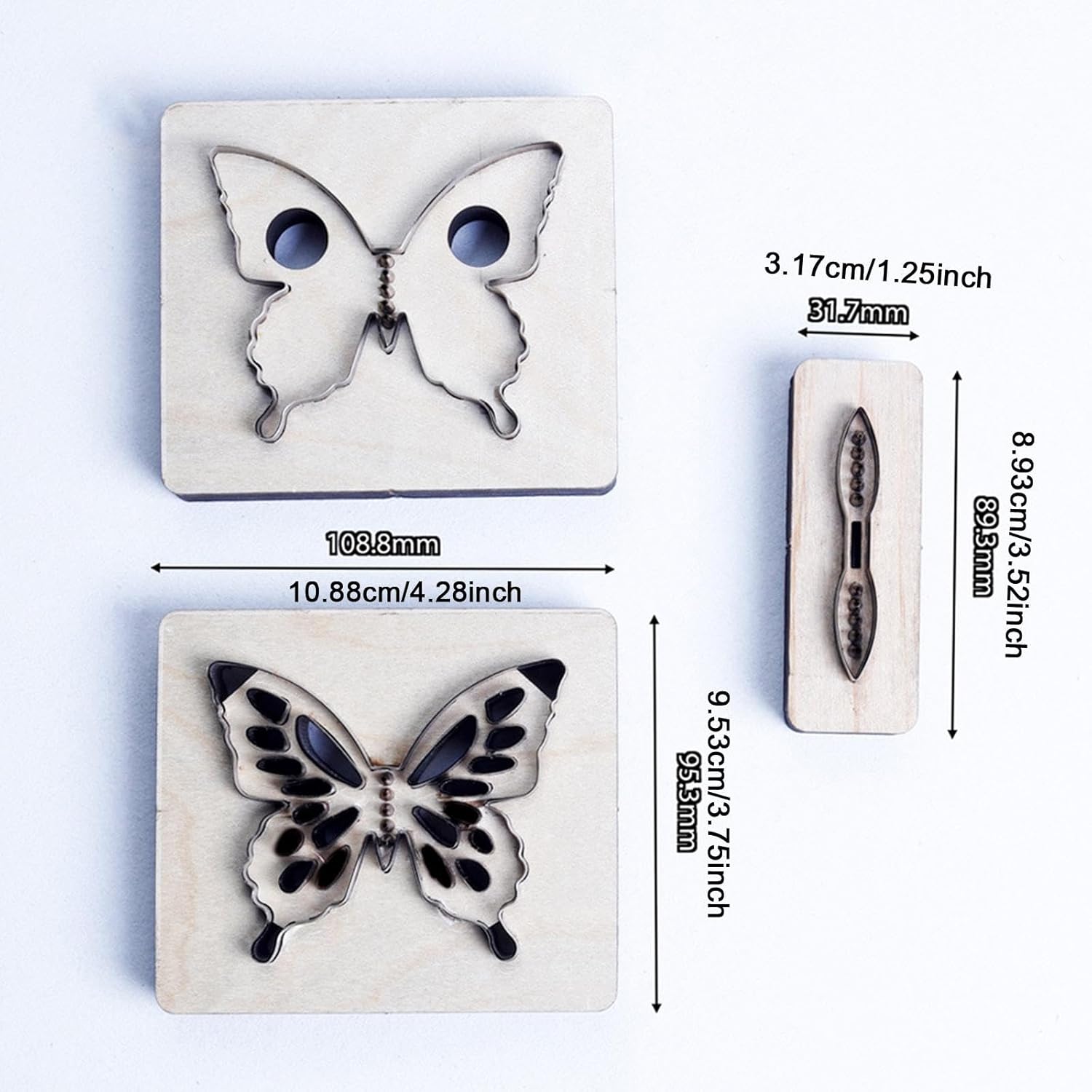 SM SunniMix Butterfly Leather Cutting Die Punch Punching Template Easy to Use Manual Tool DIY Die Cutting Knife for Tailor Home Beginner