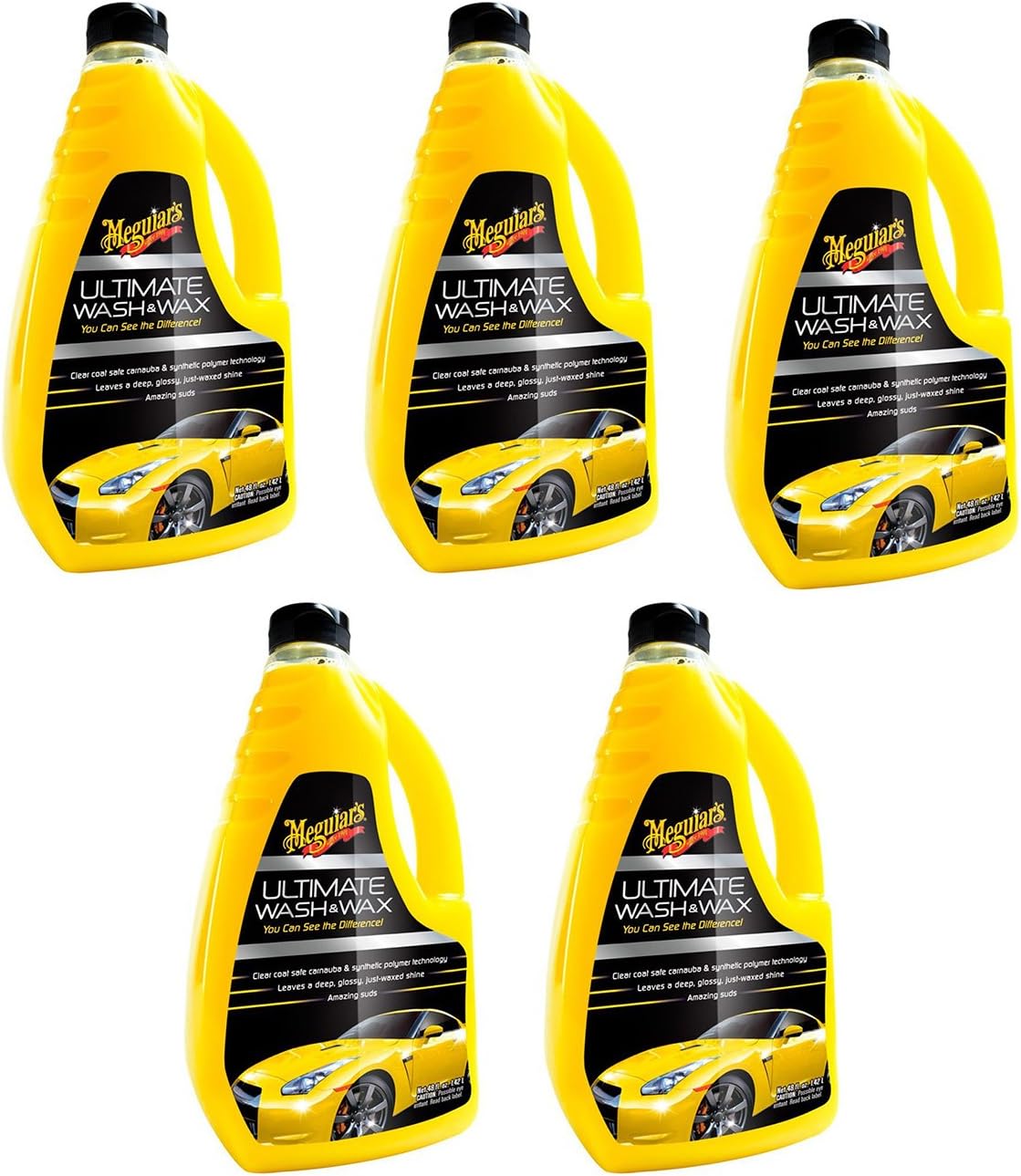 Meguiars G17748 Ultimate iZaMi Wash and Wax, 48 Ounce (5 Pack)
