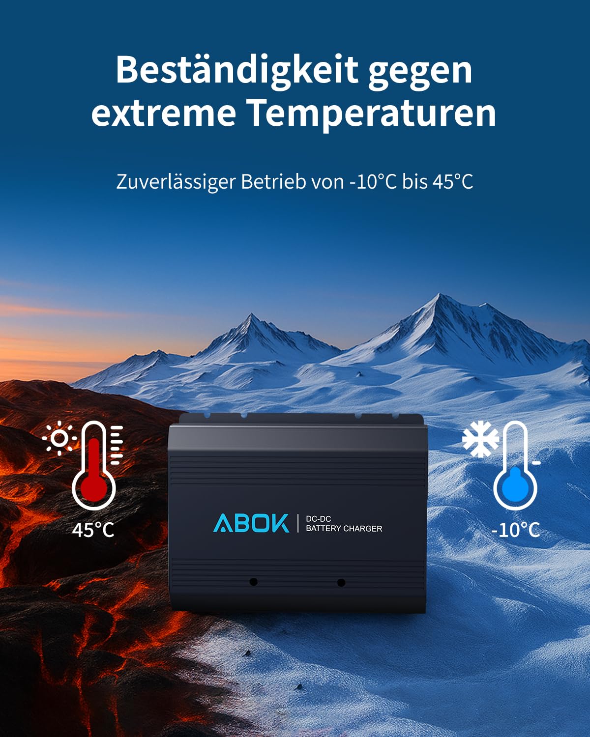 ABOK Acs500 500W DC-DC Ladegerät für Powerstation, Schnellladung, kompatibel mit tragbaren Power Stations, Wohnmobil