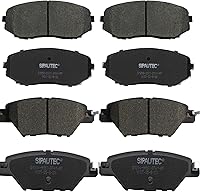 Vista 88 de Juego de pastillas de freno delanteras y traseras de 4 ruedas de repuesto de pastillas de freno de disco de cerámica para Nissan Pathfinder