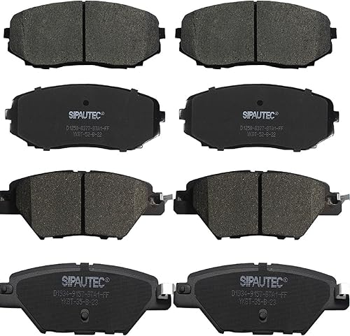 Miniatura 88 de Juego de pastillas de freno delanteras y traseras de 4 ruedas de repuesto de pastillas de freno de disco de cerámica para Nissan Pathfinder