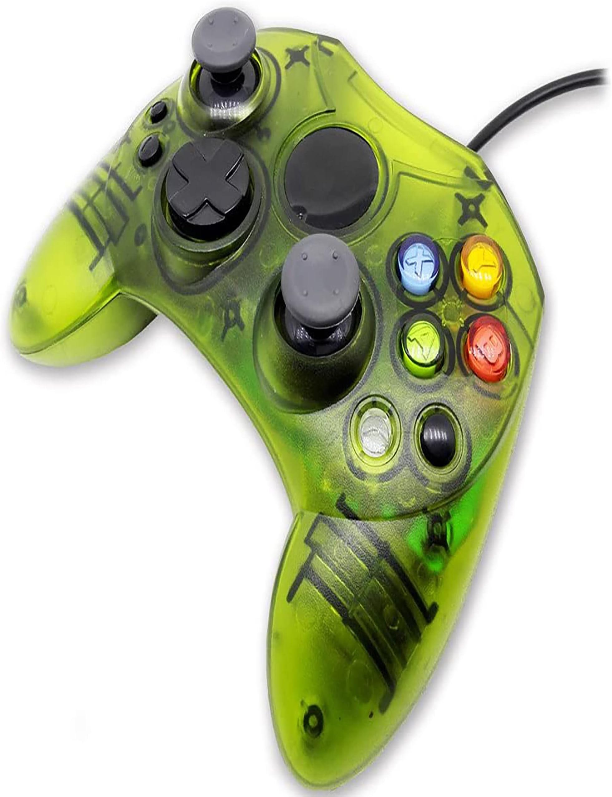 Mekela Classic Wired Controller Gamepad Joysticks for Xbox S Type Console (ClearGreen)