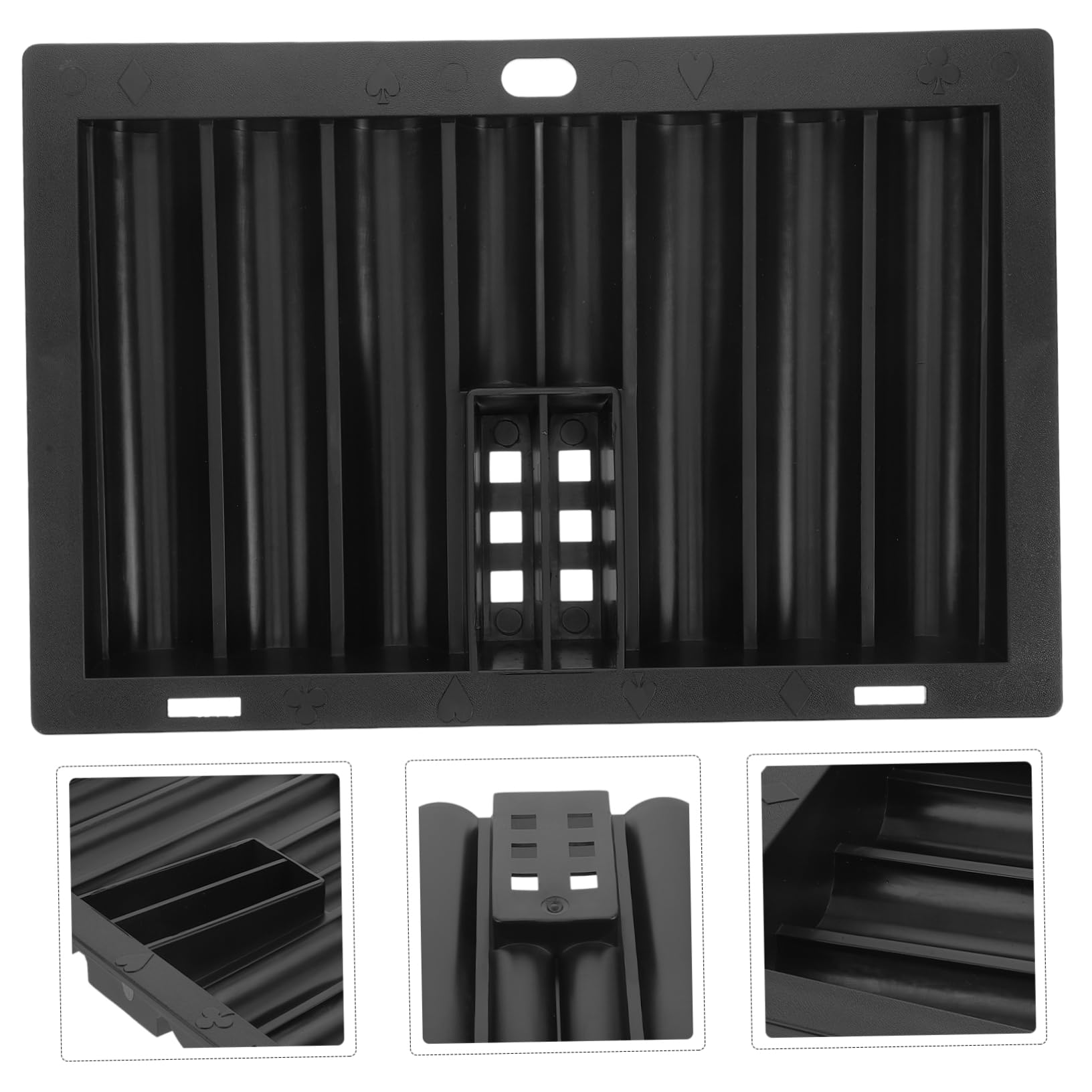 Abaodam Versatile Poker Chip Holder Acrylic Table Chip Tray Storage Accessories Compact Size