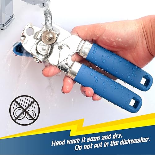 Miniatura 6 de PrinChef Abridor de latas, abridor de botellas de lata con imán, elevación de tapa sin problemas, abridor de latas de mano con borde liso con hoja