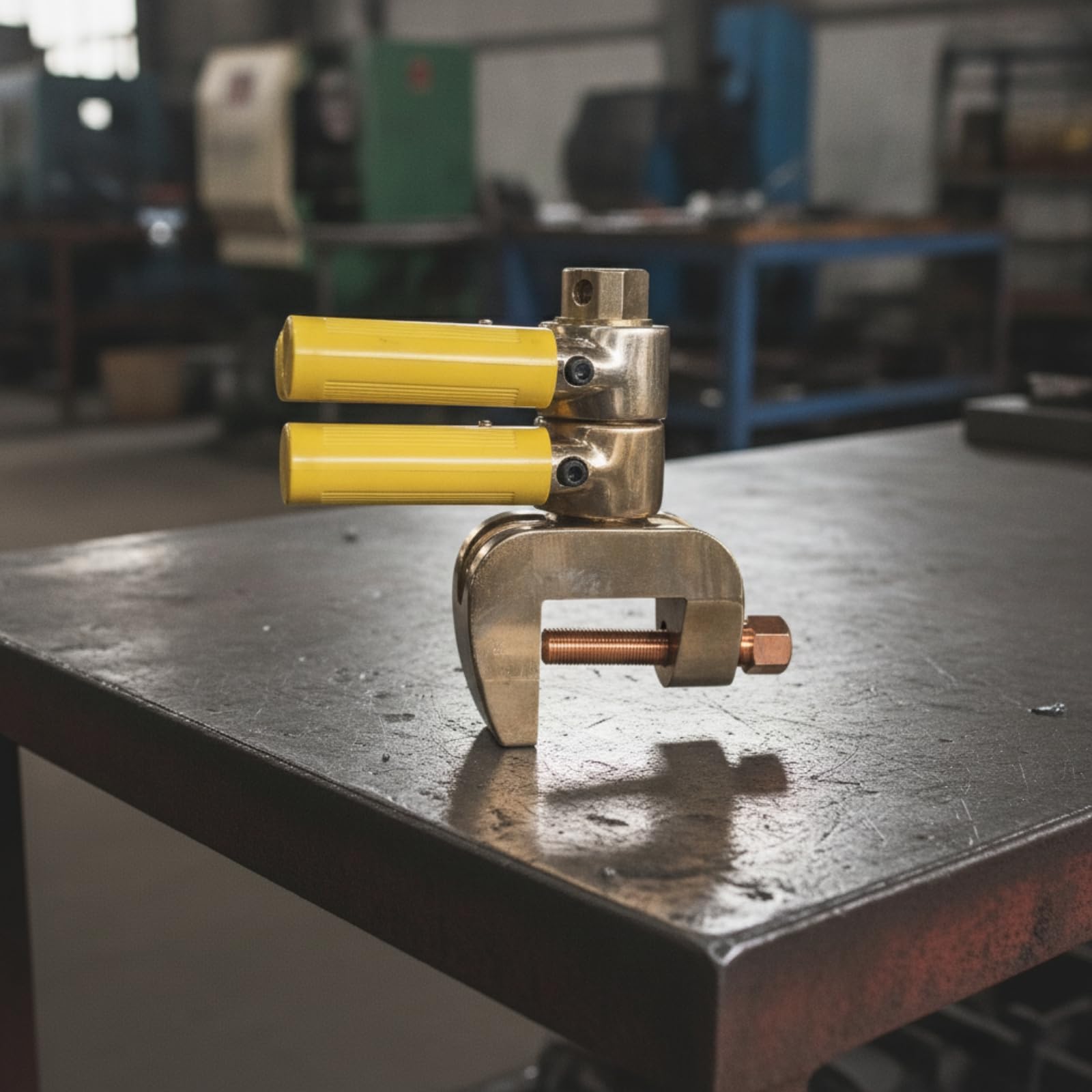 Rotary Ground Clamp Schweißmasseklammer Erdungsklemme Masseklemme Robuster Messingverbinder mit Geringer Übergangswiderstand Drehbar Gegen Kabelsalat, 2500A Drehbare Erdungsklemme