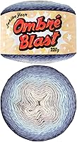 Vista 61 de JubileeYarn Hilo Ombré Blast - 220g/pastel Algodón Peso Bebé - Cripta de Hielo - 1 Pastel